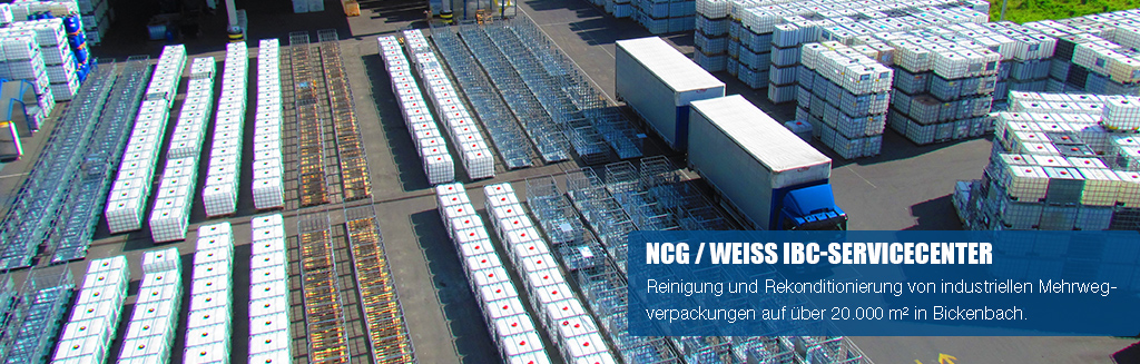 Reinigung und Rekonditionierung von industriellen Mehrweg-verpackungen auf über 20.000 m² in Bickenbach.